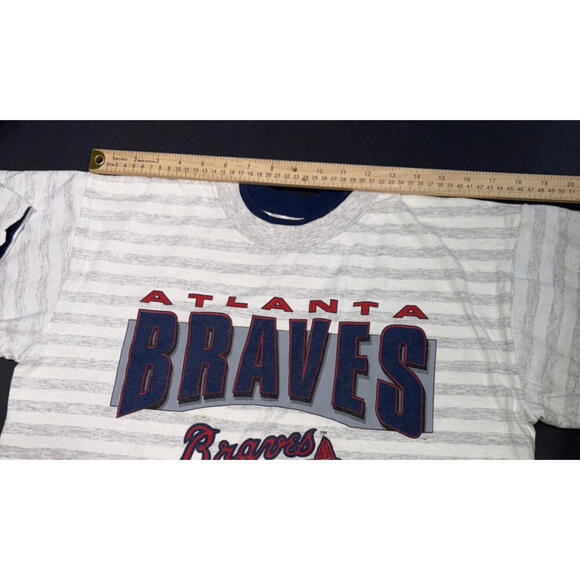 Vintage Atlanta Braves 1991 National League Champions Single Stitch T-Shirt L - Picture 11 of 15